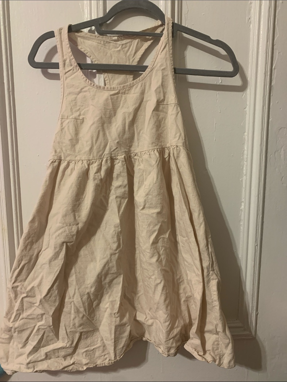 Girls' Baby Doll Light Cream Sundress